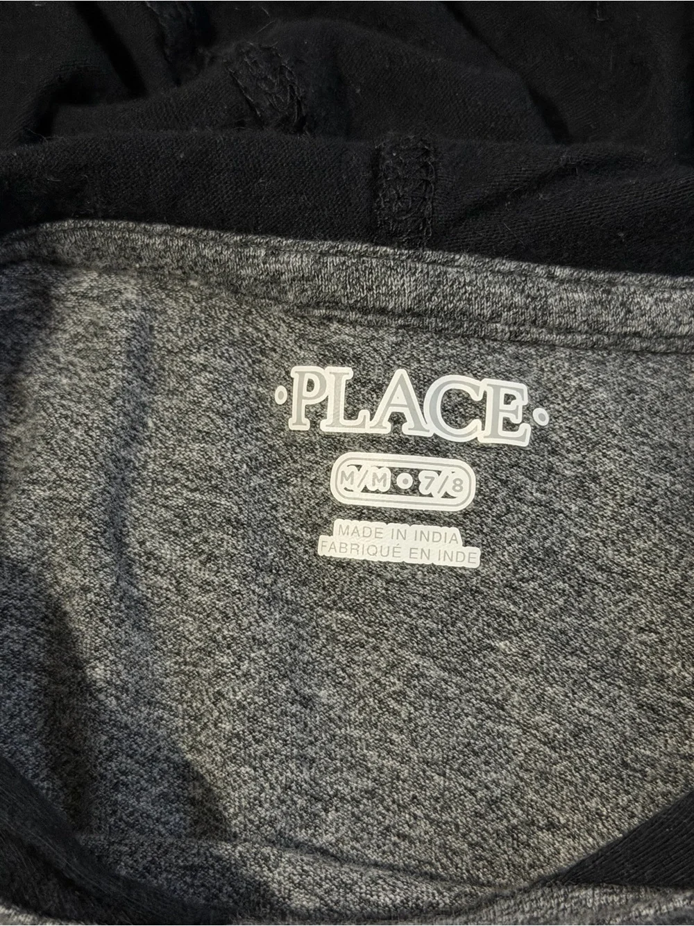 Kids 'Level Up' Hoodie Tee - Gray with Black Hood